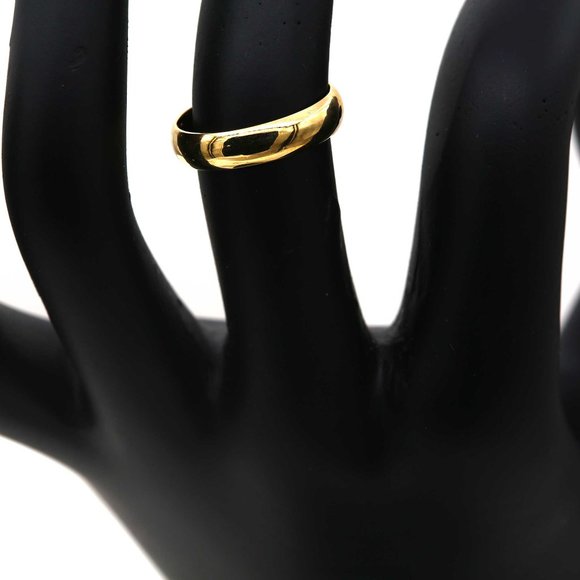 10 K Gold wedding Band 5mm , white gold, yellow gold, rose gold, Tiffany - Picture 4 of 5